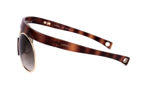 Lanvin LNV101S - 214 - 64 Lunettes de soleil Or, Havane Spécial