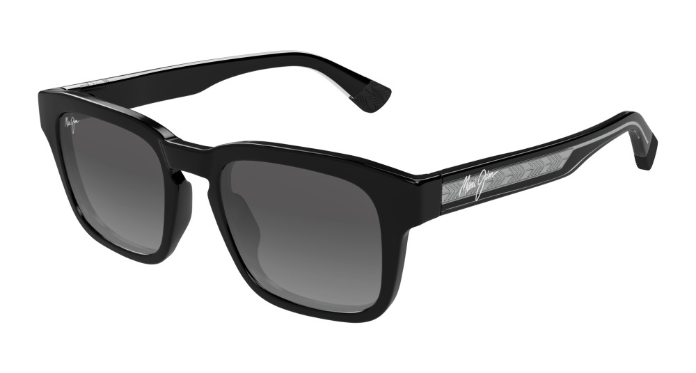 Maui Jim MJ0643S MALUHIA - 001 - 52 - AVEC DES VERRES POLARISÉS Lunettes de soleil Noir Angulaire