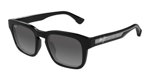 Maui Jim MJ0643S MALUHIA - 001 - 52 - AVEC DES VERRES POLARISÉS Lunettes de soleil Noir Angulaire