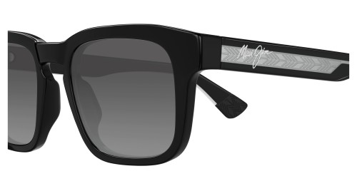 Maui Jim MJ0643S MALUHIA - 001 - 52 - AVEC DES VERRES POLARISÉS Lunettes de soleil Noir Angulaire