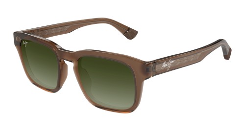 Maui Jim MJ0643S MALUHIA - 003 - 52 - AVEC DES VERRES POLARISÉS Lunettes de soleil Marron Angulaire