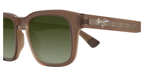 Maui Jim MJ0643S MALUHIA - 003 - 52 - AVEC DES VERRES POLARISÉS Lunettes de soleil Marron Angulaire