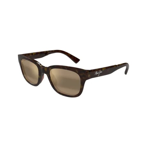 Maui Jim MJ0673S LELEPAU - 005 - 52 - AVEC DES VERRES POLARISÉS Lunettes de soleil Havane Coussin arrondi