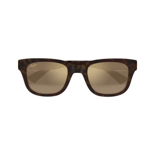 Maui Jim MJ0673S LELEPAU - 005 - 52 - AVEC DES VERRES POLARISÉS Lunettes de soleil Havane Coussin arrondi