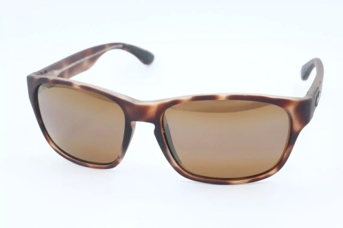 Maui Jim MJ0721S MIXED PLATE - 001 - 58 - AVEC DES VERRES POLARISÉS Lunettes de soleil Havane Angulaire
