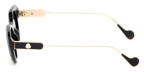 Moncler ML0102 - 01A - 45 Lunettes de soleil Or, Noir Œil de chat