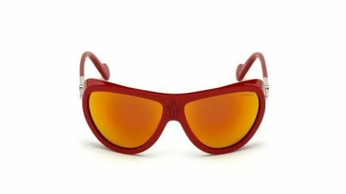 Moncler ML0128 - 66C - 61 Lunettes de soleil Rouge Pilote (Aviateur)