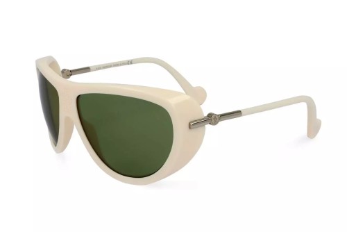 Moncler ML0128 - 25N - 61 Lunettes de soleil Ivoire Pilote (Aviateur)
