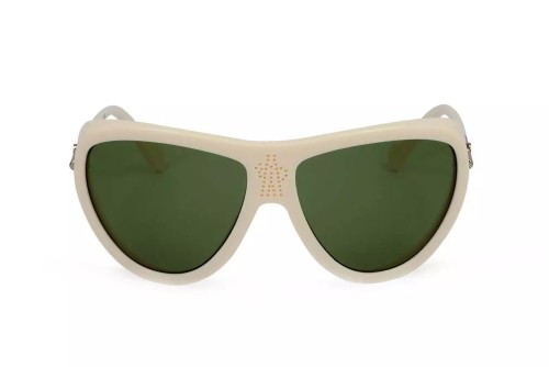 Moncler ML0128 - 25N - 61 Lunettes de soleil Ivoire Pilote (Aviateur)