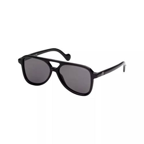 Moncler ML0140 - 01A - 58 Lunettes de soleil Noir Pilote (Aviateur)