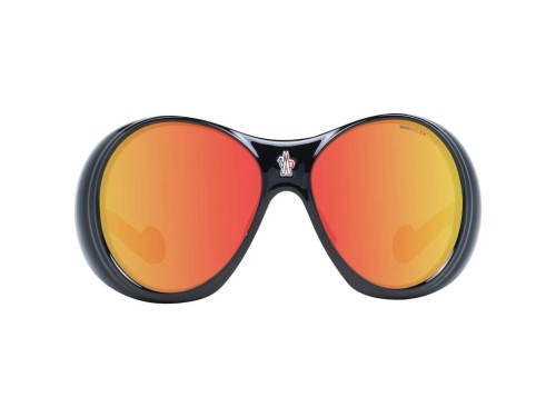 Moncler ML0148 - 01C - 64 Lunettes de soleil Noir, Rouge Papillon