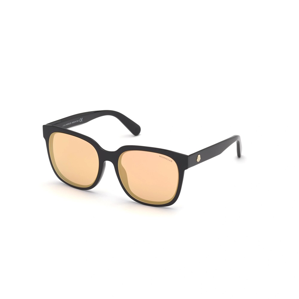 Moncler ML0198 BIOBEAM - 01G - 55 Lunettes de soleil Noir Angulaire