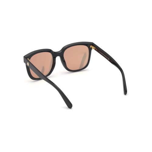 Moncler ML0198 BIOBEAM - 01G - 55 Lunettes de soleil Noir Angulaire