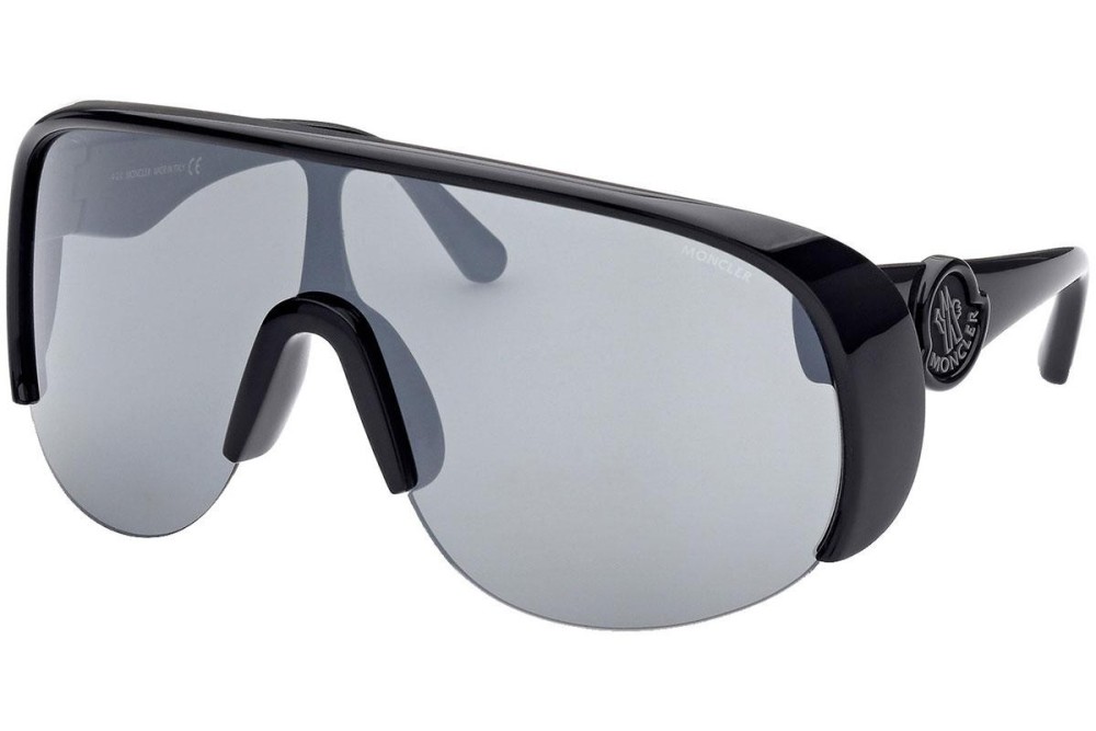 Moncler ML0202 PHANTHOM - 01A - 146 Lunettes de soleil Black Shield