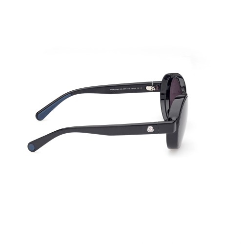 Moncler ML0205 STERADIAN - 01A - 56 Lunettes de soleil Noir Ovale