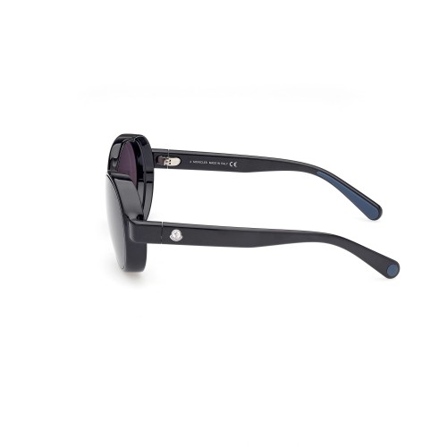 Moncler ML0205 STERADIAN - 01A - 56 Lunettes de soleil Noir Ovale
