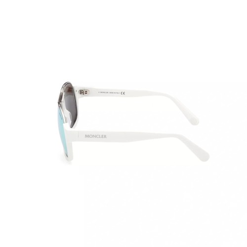 Moncler ML0208 PLEIADES - 21D - 58 - AVEC DES VERRES POLARISÉS Lunettes de soleil Blanc Pilote (Aviateur)