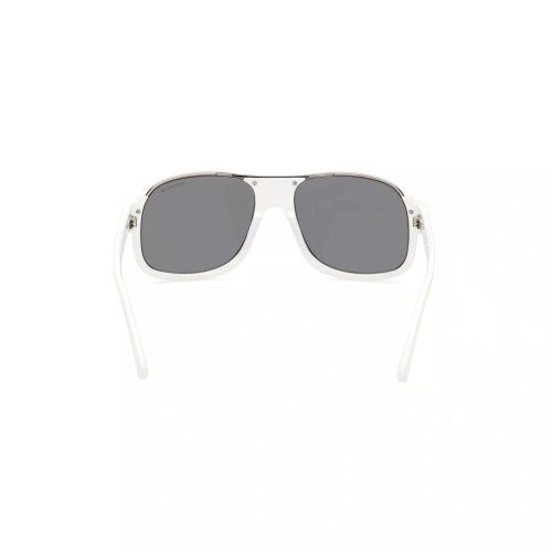 Moncler ML0208 PLEIADES - 21D - 58 - AVEC DES VERRES POLARISÉS Lunettes de soleil Blanc Pilote (Aviateur)