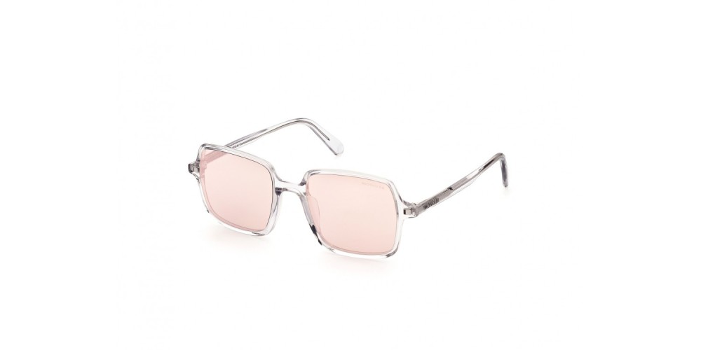 Moncler ML0212 SHADORN - 26L - 51 Lunettes de soleil Transparent, Argent Angulaire