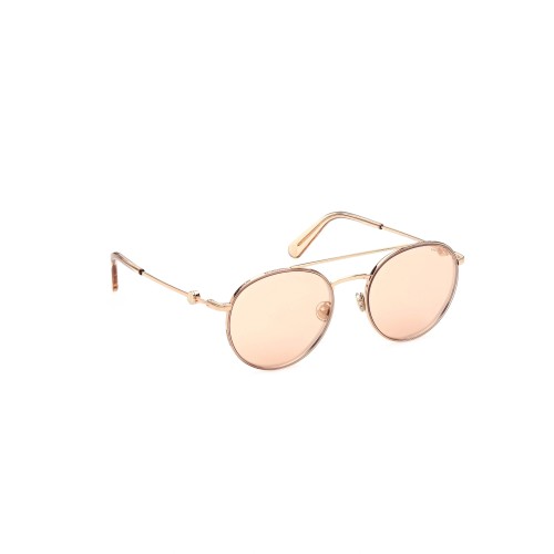 Moncler ML0214 - 33Z - 54 Lunettes de soleil Or rose Pilote (Aviateur)