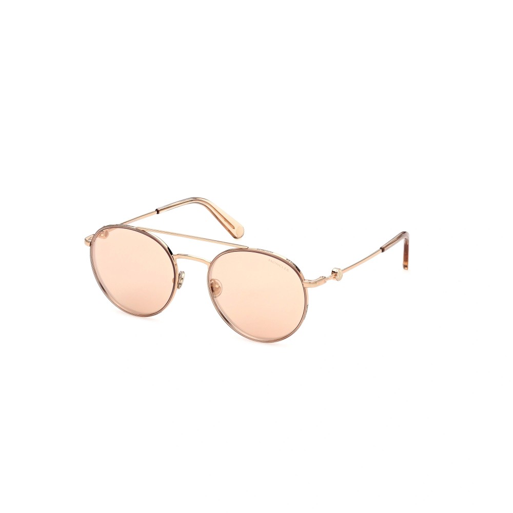 Moncler ML0214 - 33Z - 54 Lunettes de soleil Or rose Pilote (Aviateur)