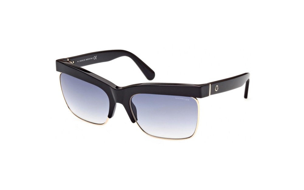 Moncler ML0218-P - 01B - 61 Lunettes de soleil Noir Angulaire