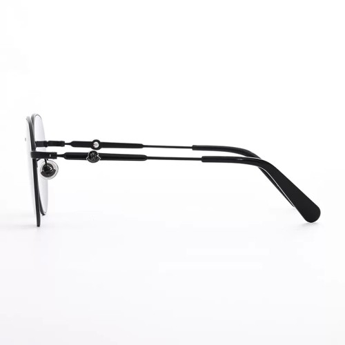 Moncler ML0236-K - 02A - 55 Lunettes de soleil Noir Coussin arrondi