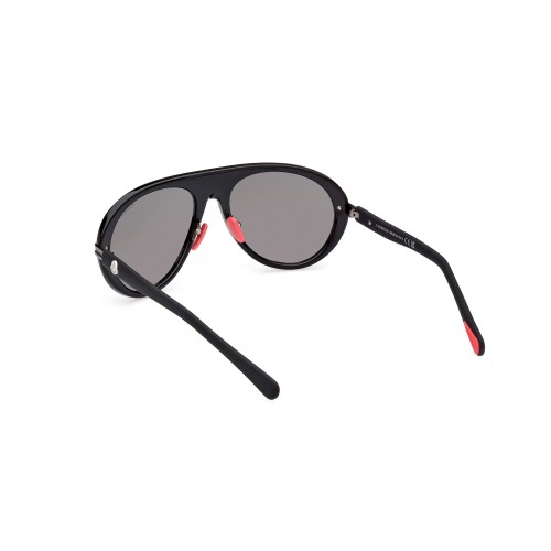 Moncler ML0240 NAVIGAZE - 01A - 57 Lunettes de soleil Black Pilot (Aviator)