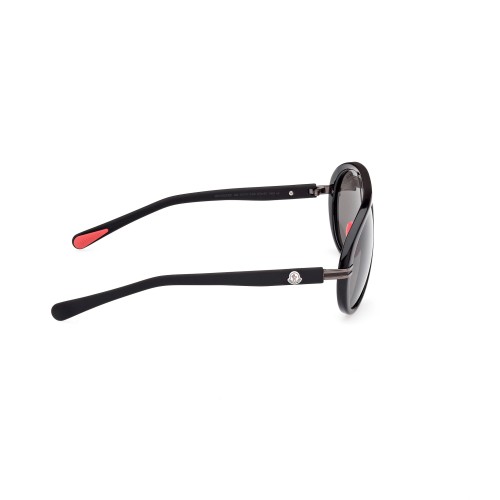 Moncler ML0240 NAVIGAZE - 01A - 57 Lunettes de soleil Black Pilot (Aviator)