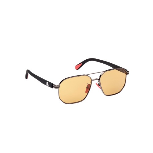 Moncler ML0242-H FLAPERON - 08E - 56 Lunettes de soleil Noir Pilote (Aviateur)