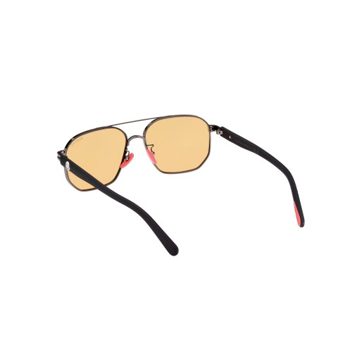 Moncler ML0242-H FLAPERON - 08E - 56 Lunettes de soleil Noir Pilote (Aviateur)