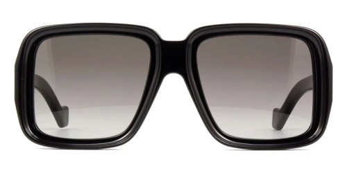 Loewe LW40071U - 01B - 56 Lunettes de soleil Noir Angulaire