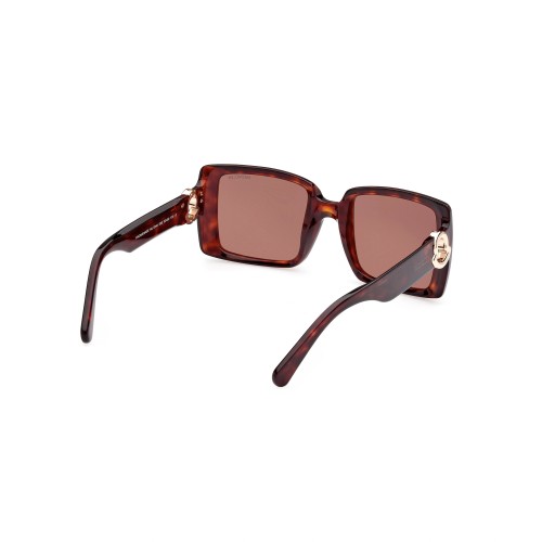 Moncler ML0244 PROMENADE - 52E - 53 Lunettes de soleil Havane Angulaire