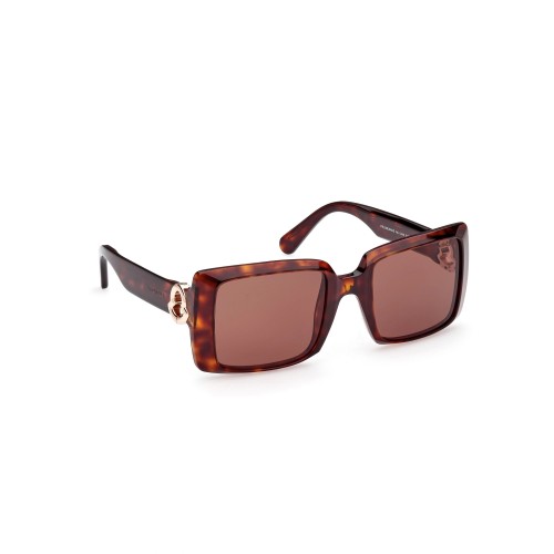 Moncler ML0244 PROMENADE - 52E - 53 Lunettes de soleil Havane Angulaire