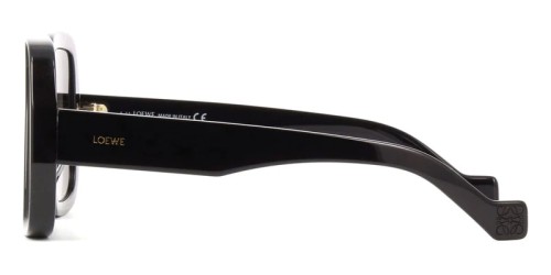 Loewe LW40071U - 01B - 56 Lunettes de soleil Noir Angulaire