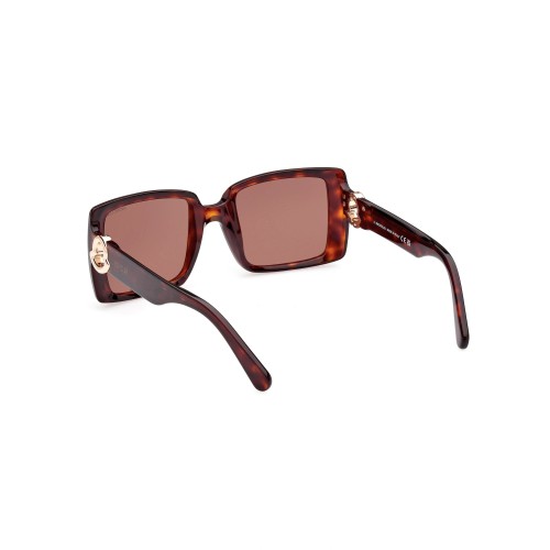 Moncler ML0244 PROMENADE - 52E - 53 Lunettes de soleil Havane Angulaire