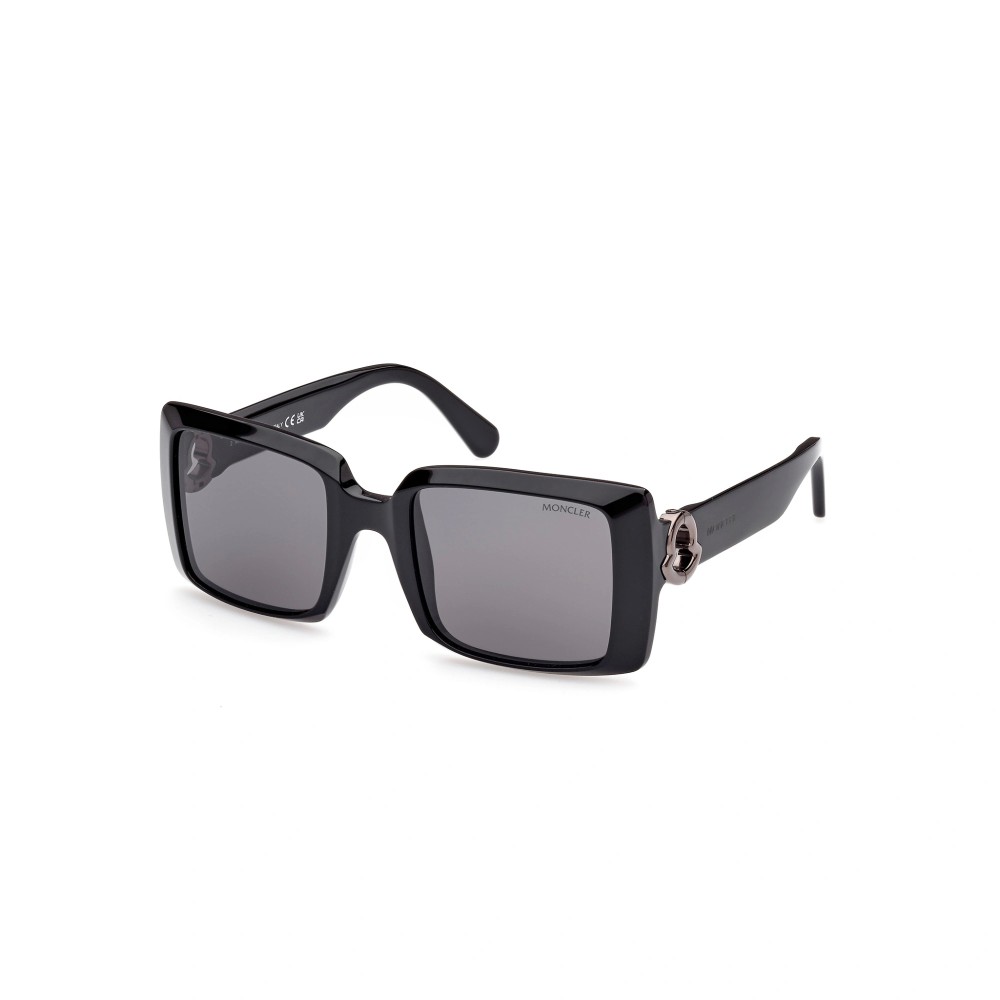 Moncler ML0244 PROMENADE - 01A - 53 Lunettes de soleil Noir Angulaire