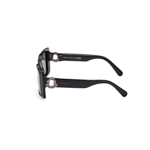 Moncler ML0244 PROMENADE - 01A - 53 Lunettes de soleil Noir Angulaire