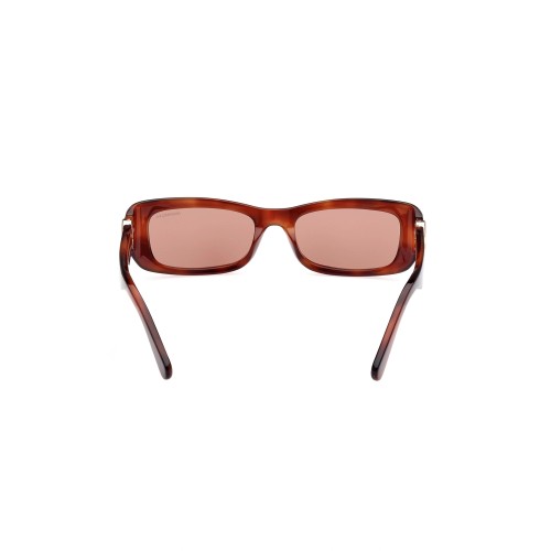 Moncler ML0245 MINUIT - 54E - 55 Lunettes de soleil Havane Angulaire
