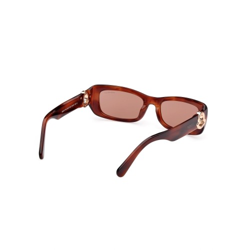 Moncler ML0245 MINUIT - 54E - 55 Lunettes de soleil Havane Angulaire