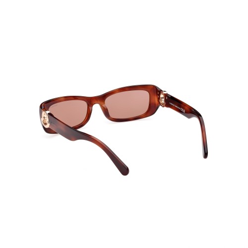 Moncler ML0245 MINUIT - 54E - 55 Lunettes de soleil Havane Angulaire