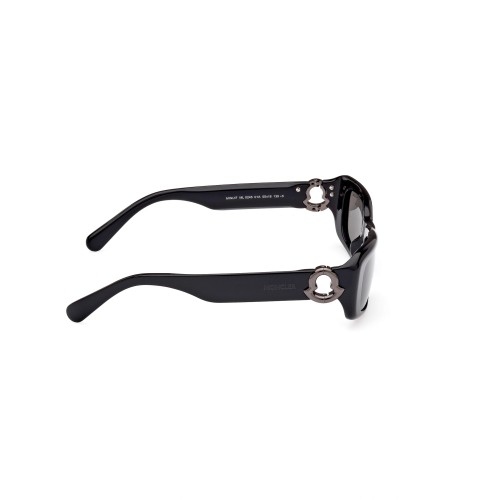 Moncler ML0245 MINUIT - 01A - 55 Lunettes de soleil Noir Angulaire