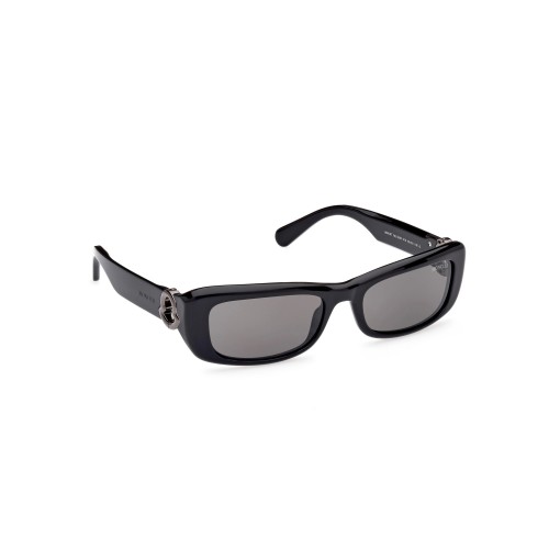 Moncler ML0245 MINUIT - 01A - 55 Lunettes de soleil Noir Angulaire