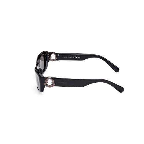 Moncler ML0245 MINUIT - 01A - 55 Lunettes de soleil Noir Angulaire