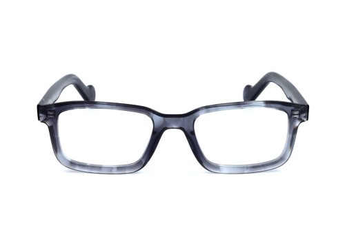 Moncler ML5004 - 092 - 52 Cadres optiques Bleu, À motifs Angulaire