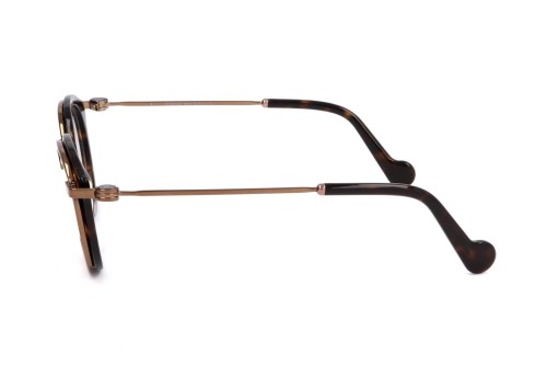 Moncler ML5007 - 052 - 45 Cadres optiques Havane foncé, Bronze, Noir Rond