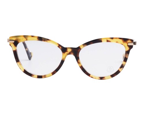 Moncler ML5018 - 055 - 53 Cadres optiques Havane Œil de chat