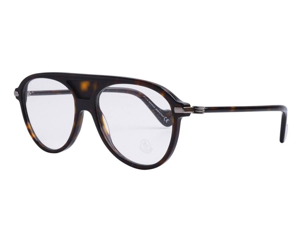 Moncler ML5033 - 052 - 55 Cadres optiques Havane foncé Pilote (Aviateur)