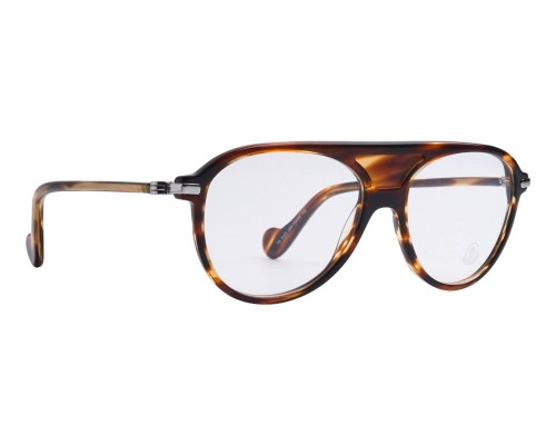 Moncler ML5033 - 050 - 55 Cadres optiques Havane Pilote (Aviateur)