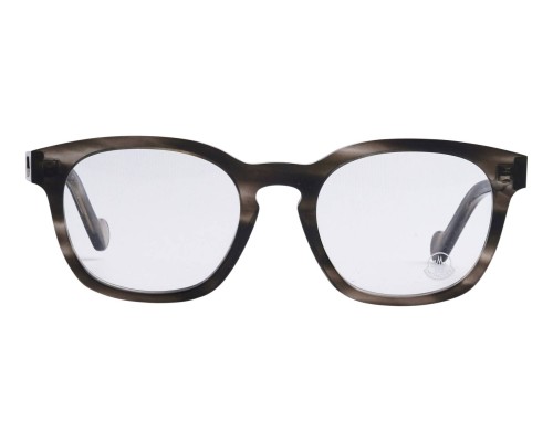 Moncler ML5039 - 056 - 51 Cadres optiques Gris, À motifs Coussin arrondi